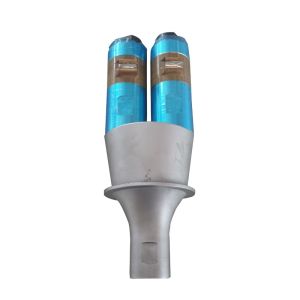 Dual Vibrator Ultrasonic Welding Transducer Piezoelectric 15khz 4200w