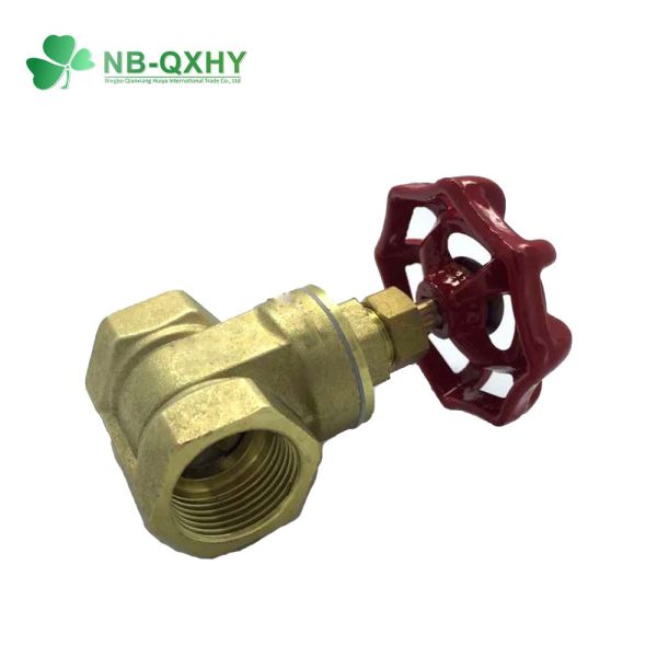 Flexible Ball Valve Structure Media Water Yellow Thread Brass Copper with Steel Handle