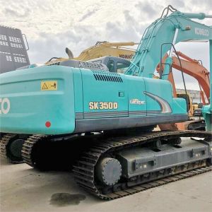 Shanghai Used Kobelco SK350 Excavator 35 Ton With HINO Engine 197 KW In Good