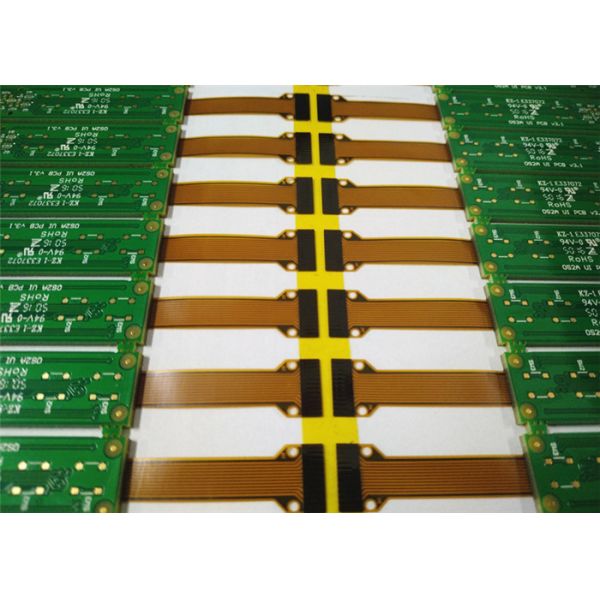 Rigid Flex Power Supply Print Circuit Board ENIG Green Soldermask Surface