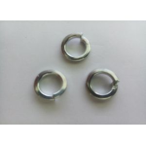 Wholesale Single Coil Spring Lock Washer , Flat Washer M4 White Zinc For Reducing Friction from china suppliers