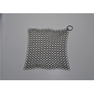 Multi Specifications Stainless Steel Chainmail Scrubber For Pot Cleaning