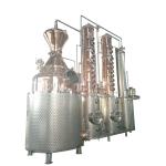 China Semi-automatic Control System Alcohol Distiller for Large Volume Whisky Distillation for sale