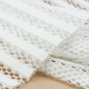 Sandwich striped mesh polyester screen mesh fabric polyester mesh material