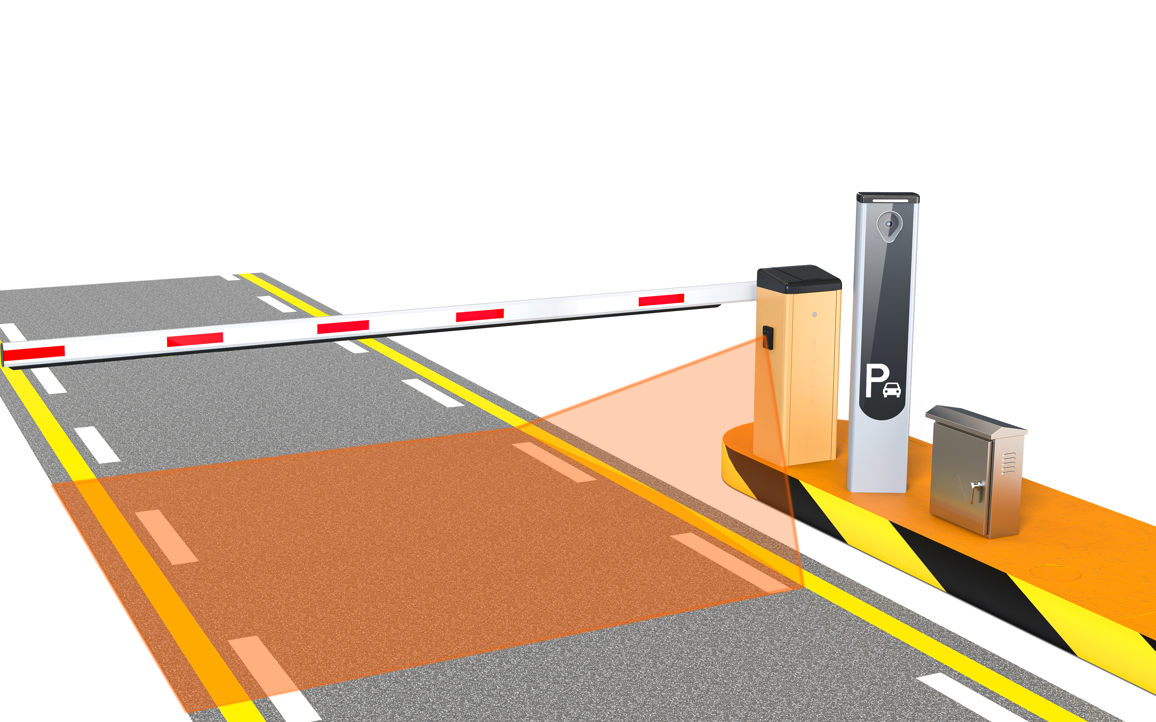 RD79-6M 79GHz IP66 Barrier Gate Radar Sensor for Anti-Crush Trigger Detection Vehicle Pedestrian Safety with Bluetooth RS485