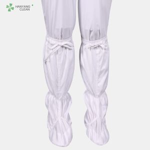 Wholesale ESD Cleanroom electric booties soft-soled stripe cloth antistatic high