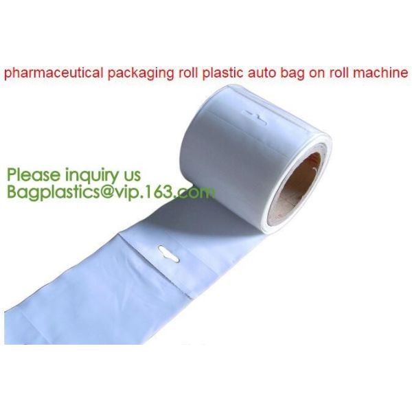 Quality clear LLDPE easy tearing line pre-opened in roll bag,Factory custom LLDPE plastic autobag Preopened polybag on a Roll for sale