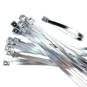 High Security Pull Tight Fixed Length 20cm Metal Strap Seal Security Metal Strap