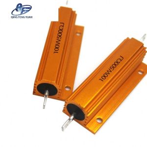 High Quality Golden 25W 100W 500R Aluminum Housed Braking Power Wirewound