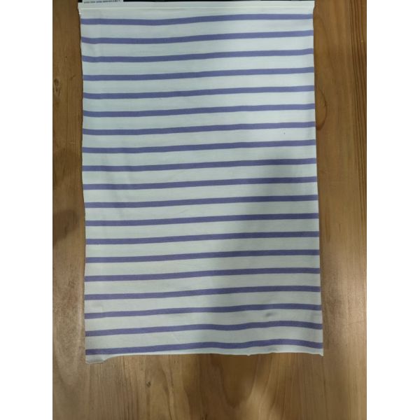 Comfortable And Smooth Soft Skin-Friendly Striped Knit Fabric For Casual Wear