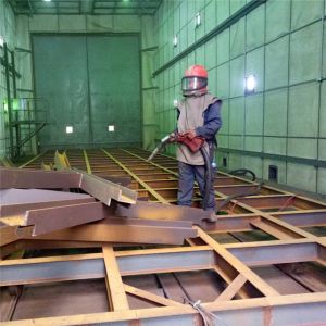 Wholesale High Efficiency Shot Blasting Booth / Painting Room Manually Sandblasting Type from china suppliers