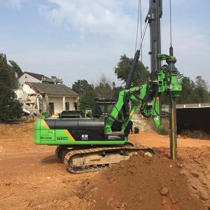 Pile Equipment Project Rotary Pile Machine Max Depth 43m Drilling Rig KR125 Type