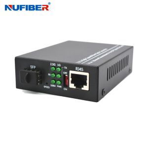 2.5G SFP to RJ45 Fiber Media Converter 2.5G Copper to SFP Optical Media