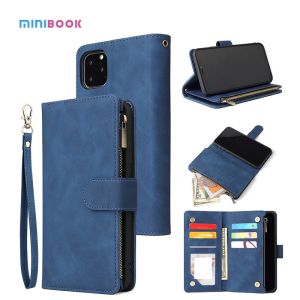 Minibook Luxury All Inclusive Waterproof Genuine Leather Zipper Wallet for