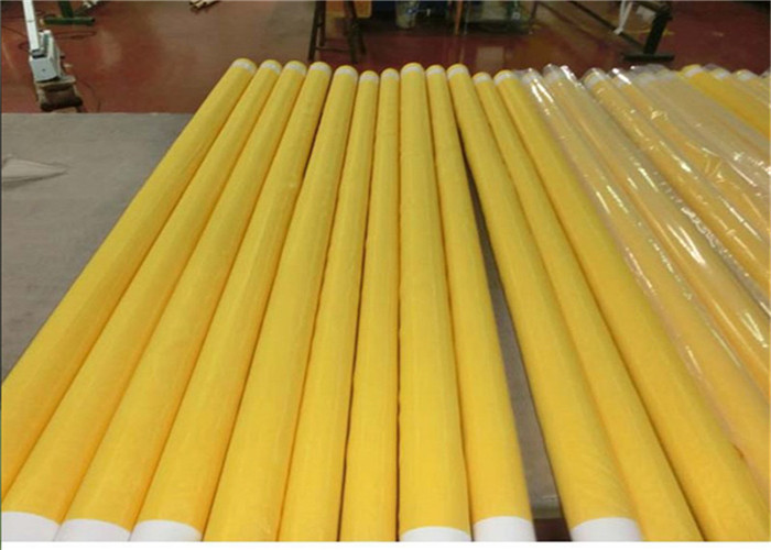 Yellow 80 - 48 Polyester Screen Printing Mesh for Textile ,115cm ~ 365cm width