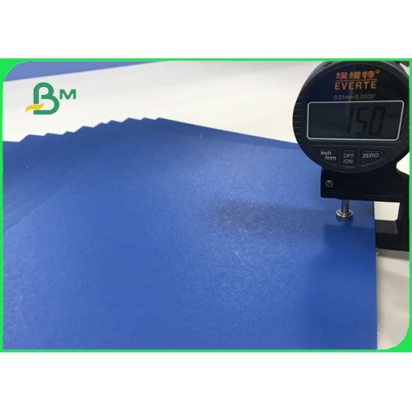 1.3mm 1.5mm 720 * 1020mm Blue Lacquered Solid Paperboard For File Folders