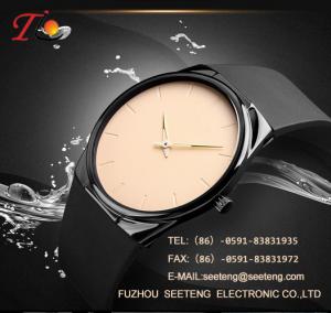 Wholesale Silicone strap  with alloy case and color customized dial watch silicone watch from china suppliers