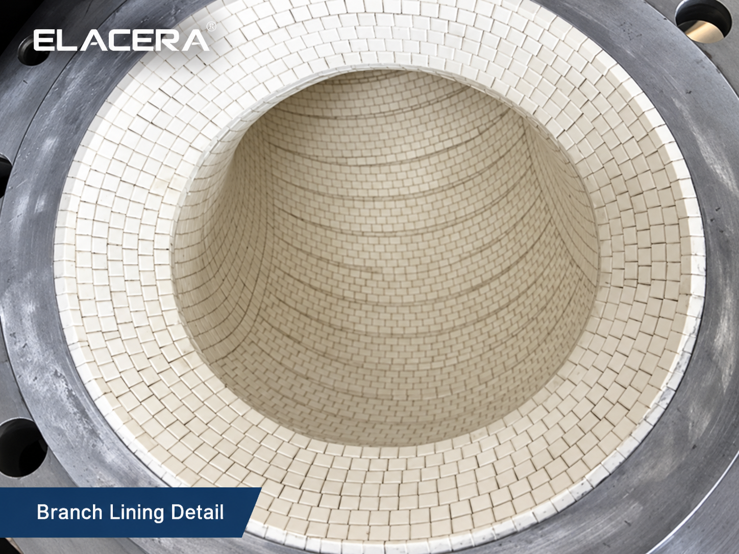 Ceramic Lined Tee Pipe for Abrasive Material Conveying