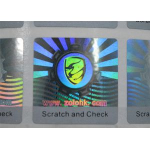Wholesale Hologram sticker with scratch layer printing for security use from china suppliers