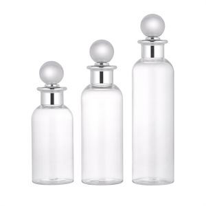 Customized Plastic Screw Cap Bottles Empty Pink Cosmetic Shampoo Packaging