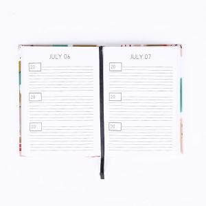 A5 Laminated Hardcover Notebook Printing 365 Pages Daily Schedule Journal Agenda