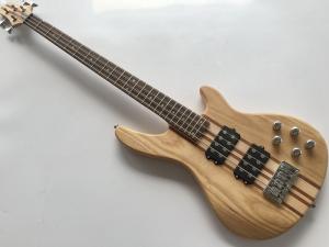 Wholesale professional active electric bass guitar neck through body bass guitar with ashwood body from china suppliers
