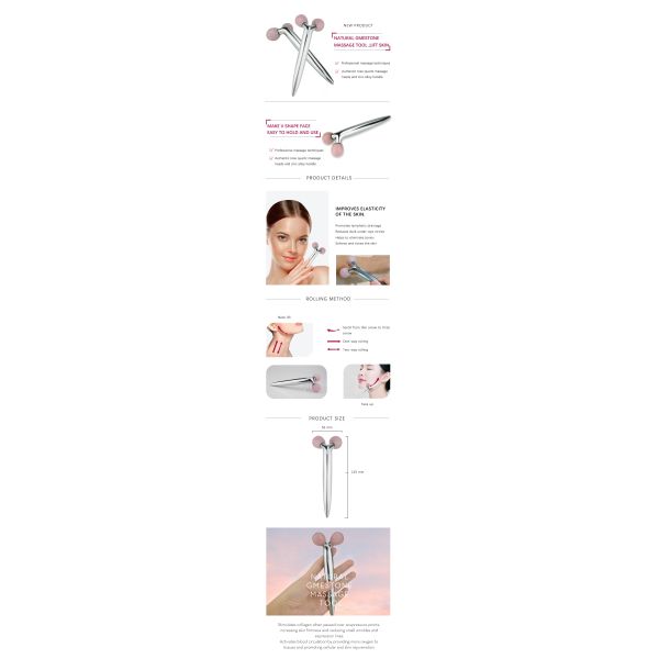2021 V face slimming 3D Jade Roller