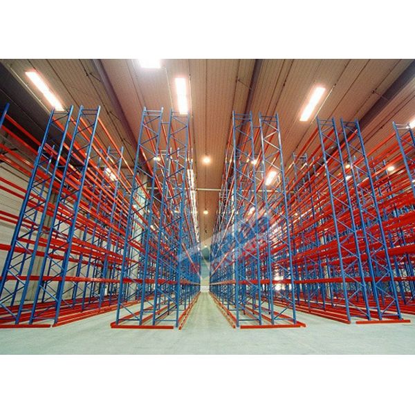 Q235 Warehouse Automated Storage And Retrieval System Power Coating Pallet Rack