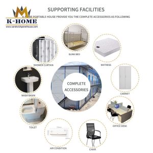 Waterproof Sandwich Panel Container House Portable Site Prefabricated Building