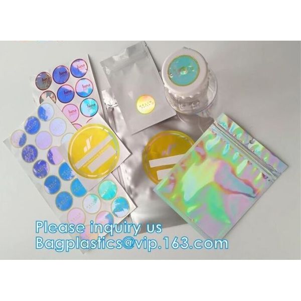Custom 3D Holographic/Laser/hologram Avoid security material sticker label, laser sticker, lazer labels, bagease