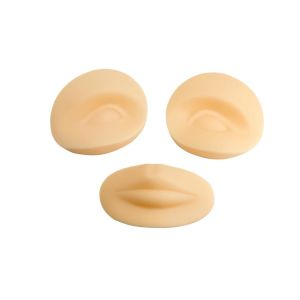 Wholesale High Quality Cheap Price 3D Silicone Uninstall Model Head With Eyes And Lip For Permanent Tattoo Makeup Training School from china suppliers