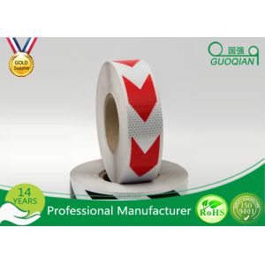 Dark Self Adhesive Arrow PET Reflective Electrical Warning Tape For Truck /