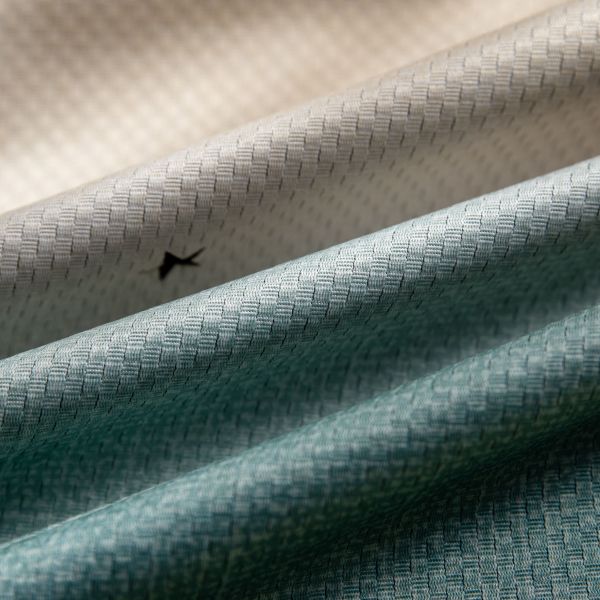 Plain Woven Living Room Linen Curtain Fabric High Shading