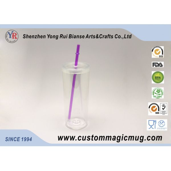 Single Wall Stadium Cup Plastic Straw Cup ODM Personalized Design
