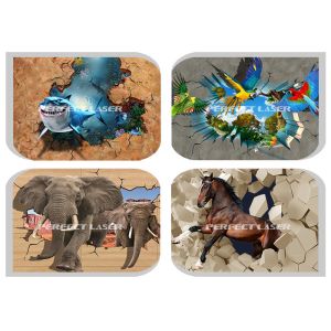 9600dpi Resolution Digital 5D Floor Ground Wall Inkjet Printer 11.6 Inch LCD