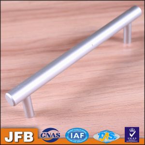CNC aluminium anodized profile/anodizing aluminium drawerhandle with screw holes