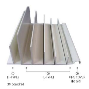 Ivory Color Plastic Linear Guide , Conveyor Roller Guide Rails L Type