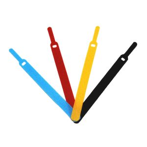 Needle Shaped Back To Back Hook And Loop Customized Cable Organizer Tape Single