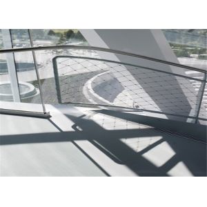 Public Square Balustrade Cable Mesh SUS 316 1.2 Mm