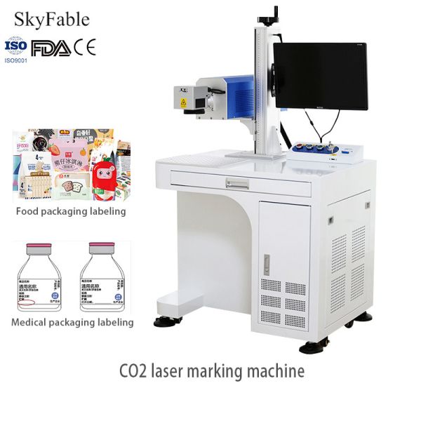 Food Packaging Dedicated Pharmaceutical Label Engraving Machine High Speed Laser