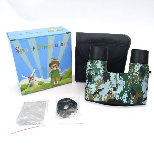 Children's day Gift Promotion Foldable Camo Binoculars 8X21 Kids Toy Baby toy Binocular