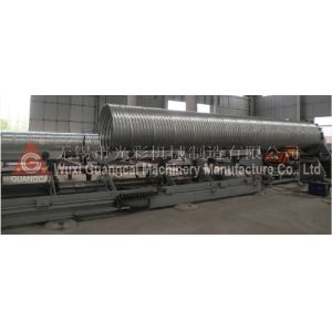 Helical steel culvert pipe roll forming machine