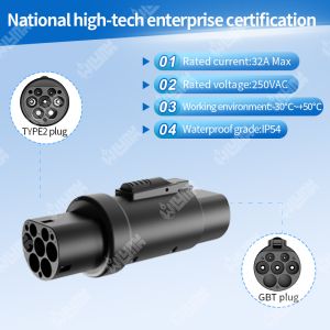 Olink Electric Car Charger 1/3Phase Type 2 to GBT Adapter Plug Convenient EV