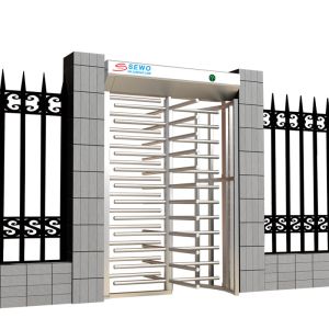 Biometric Full Height Turnstile Gates Bi-Directional Turnstile Entry Systems