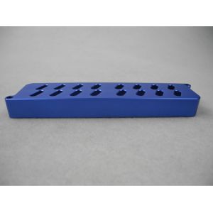 Dark blue alu 6061-T6 Aluminum Enclosure CNC Turning Parts oxidation Surface