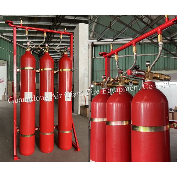 Environmentally Friendly Safe IG55 Inert Gas Fire Suppression System with