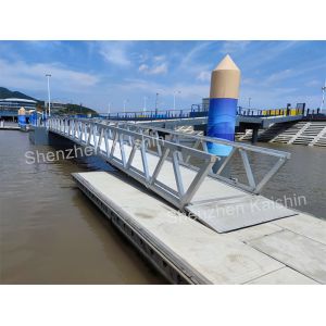 China WPC Decking Marine Aluminium Gangway Floating Dock Gangway Ramp on sale