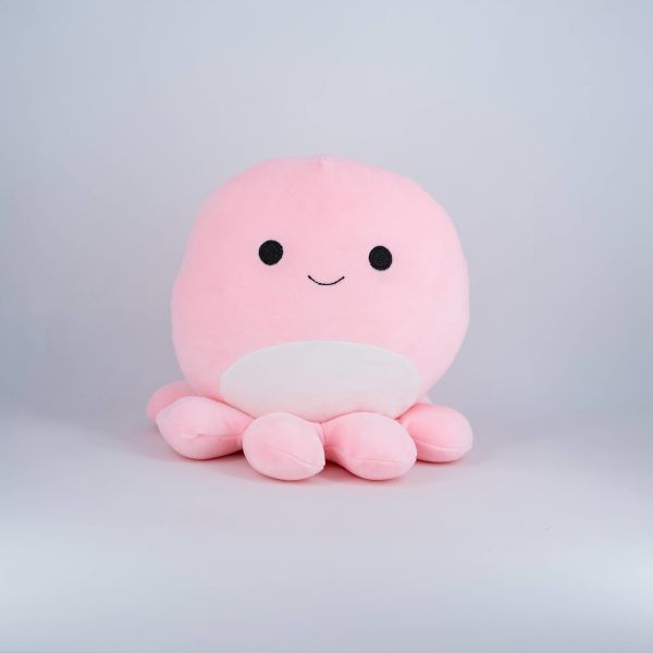 Soft Pink Octopus Plush Pillow Cozy Cuddly Marine Themed Cushion ODM OEM