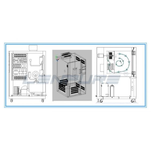 Fast Temperature Cycling Stablitity ESS Test Chamber Programmable Rapid Change Rate -70~+100 Water Cooled