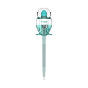 Ergonomic Surgical Trocar With Visual Tip And Threaded Cannula